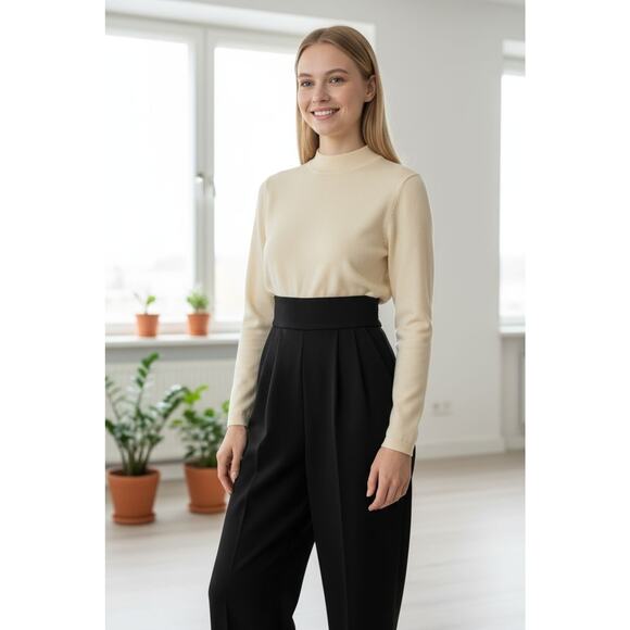 RARE Vintage St John Santana Knit Jumpsuit designed by Marie Gray Pockets Size 6 - Picture 1 of 11